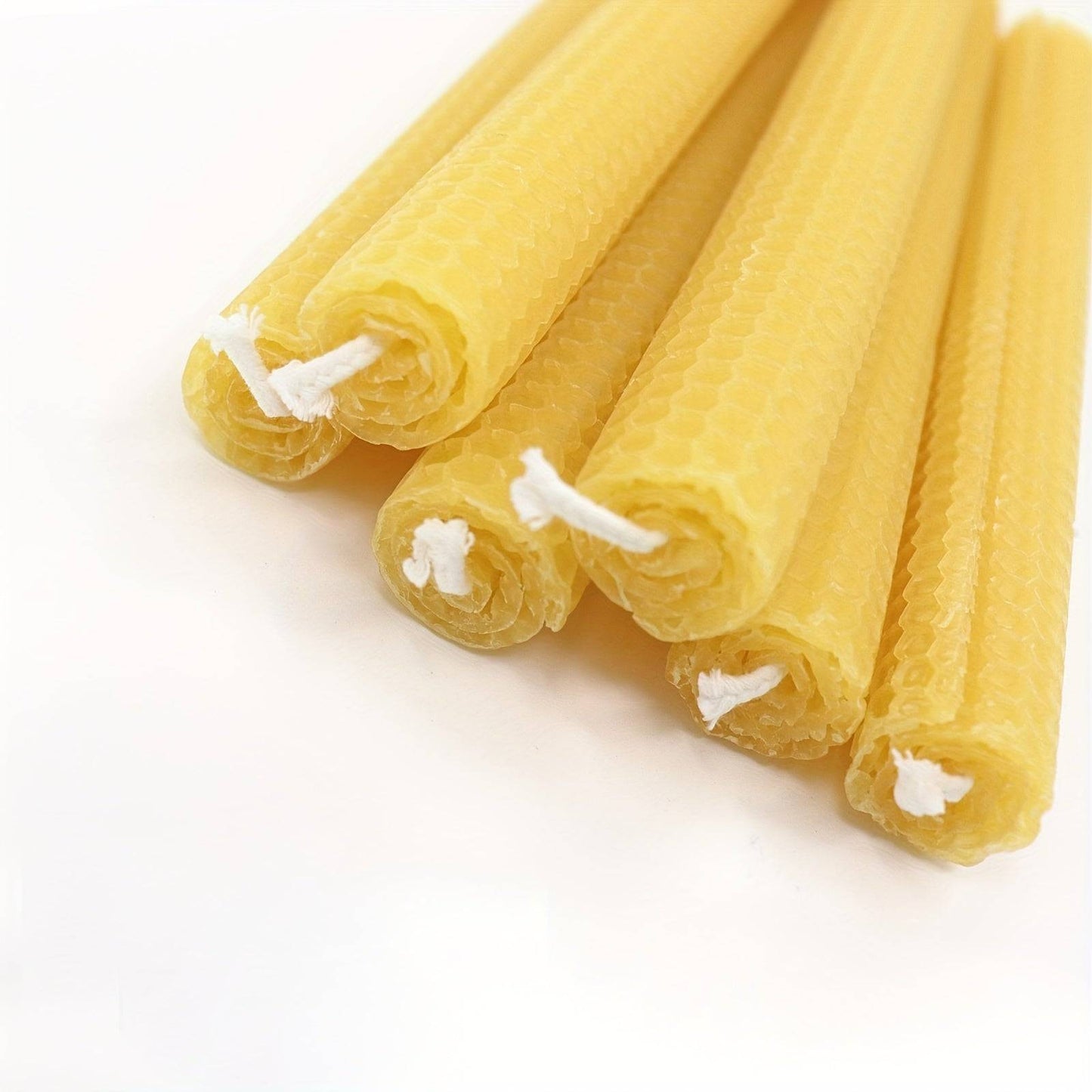 6-Pack 8" Hand Rolled Beeswax Candles