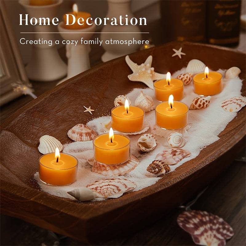 12-Pack Organic Beeswax Tealight Candles