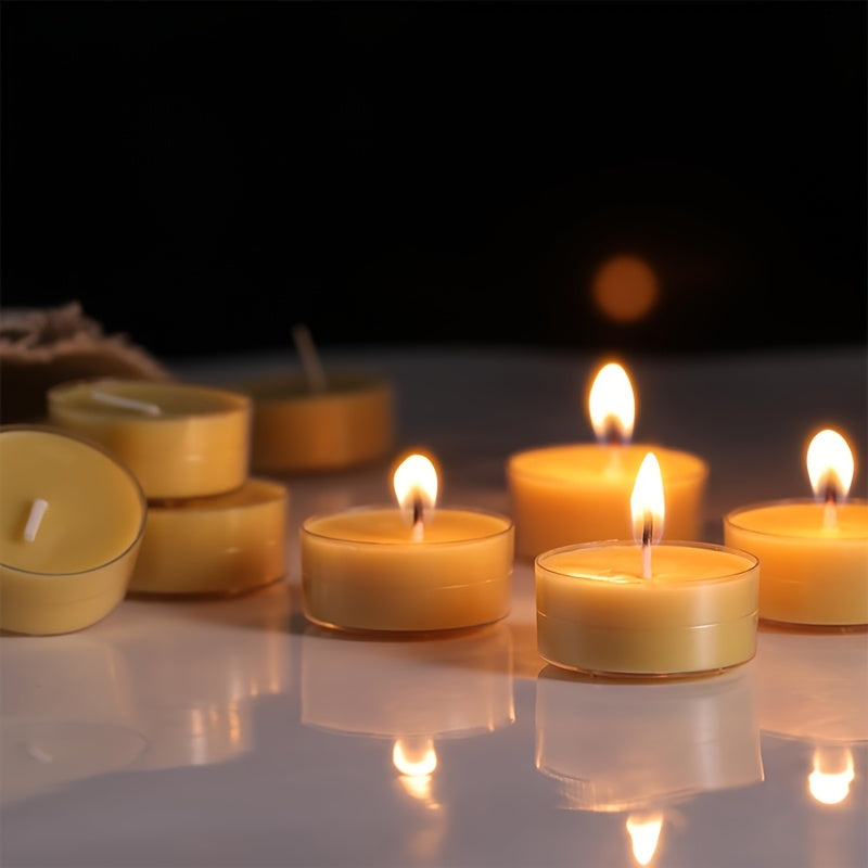 12-Pack Organic Beeswax Tealight Candles