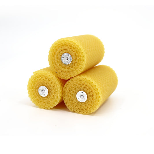 3-Pack Honeycomb Beeswax Candles
