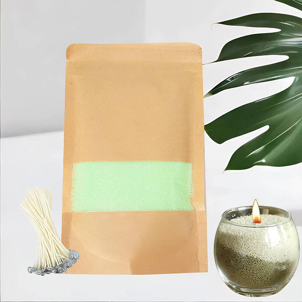 light green sand candles