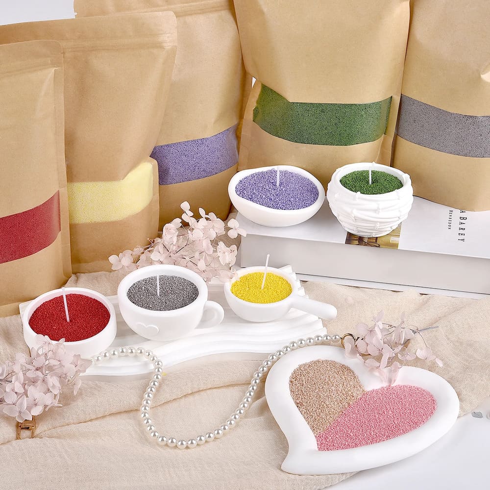 how to make sand candles