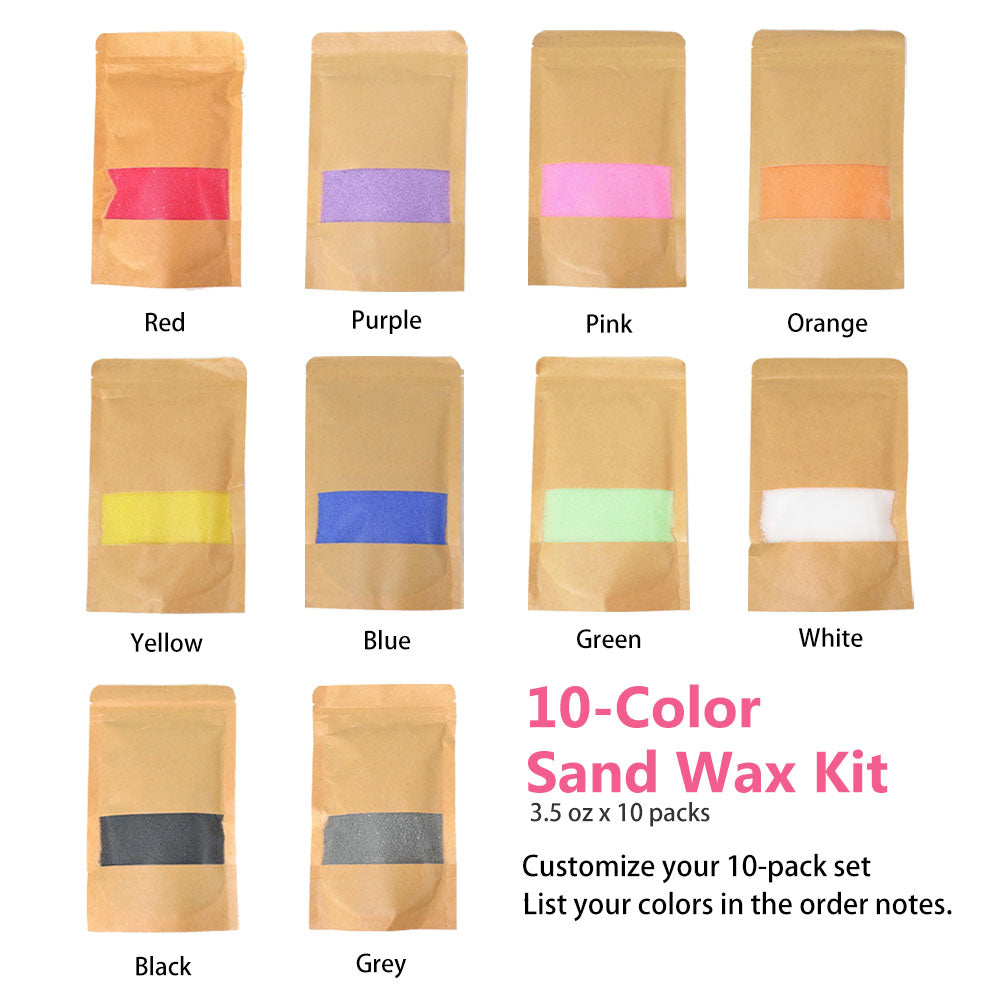 14-Color Sand Candle Making Kit, Candle Sand and Wicks