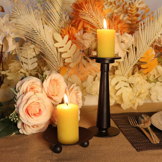 3-Pack Honeycomb Beeswax Candles