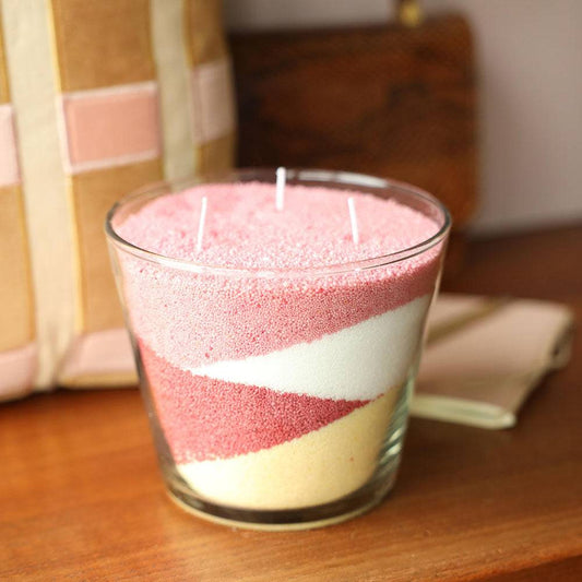 candle wax sand