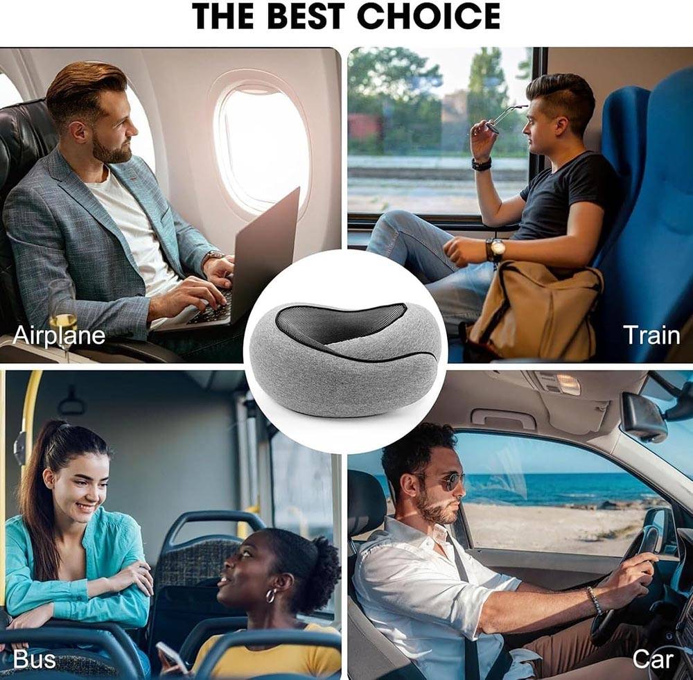 memory foam travel neck pillow