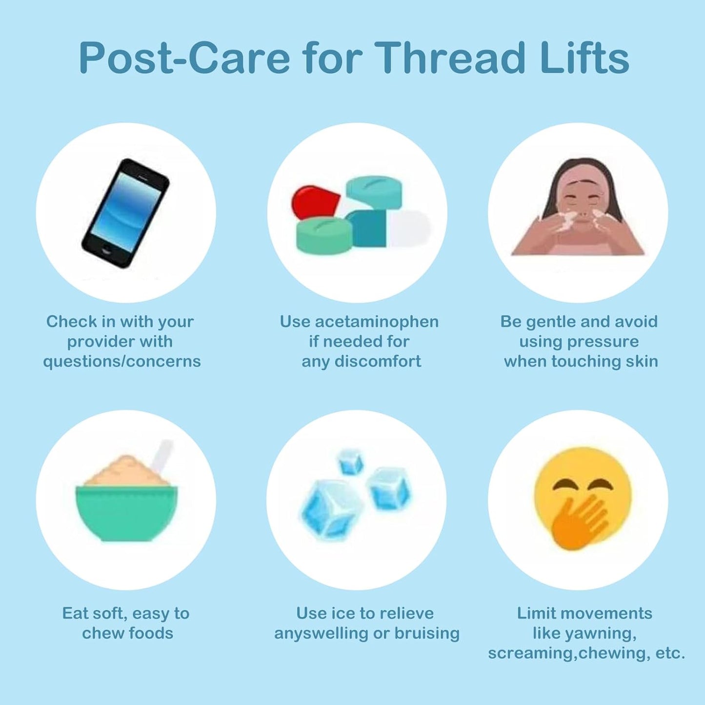 post-care for thread lifts