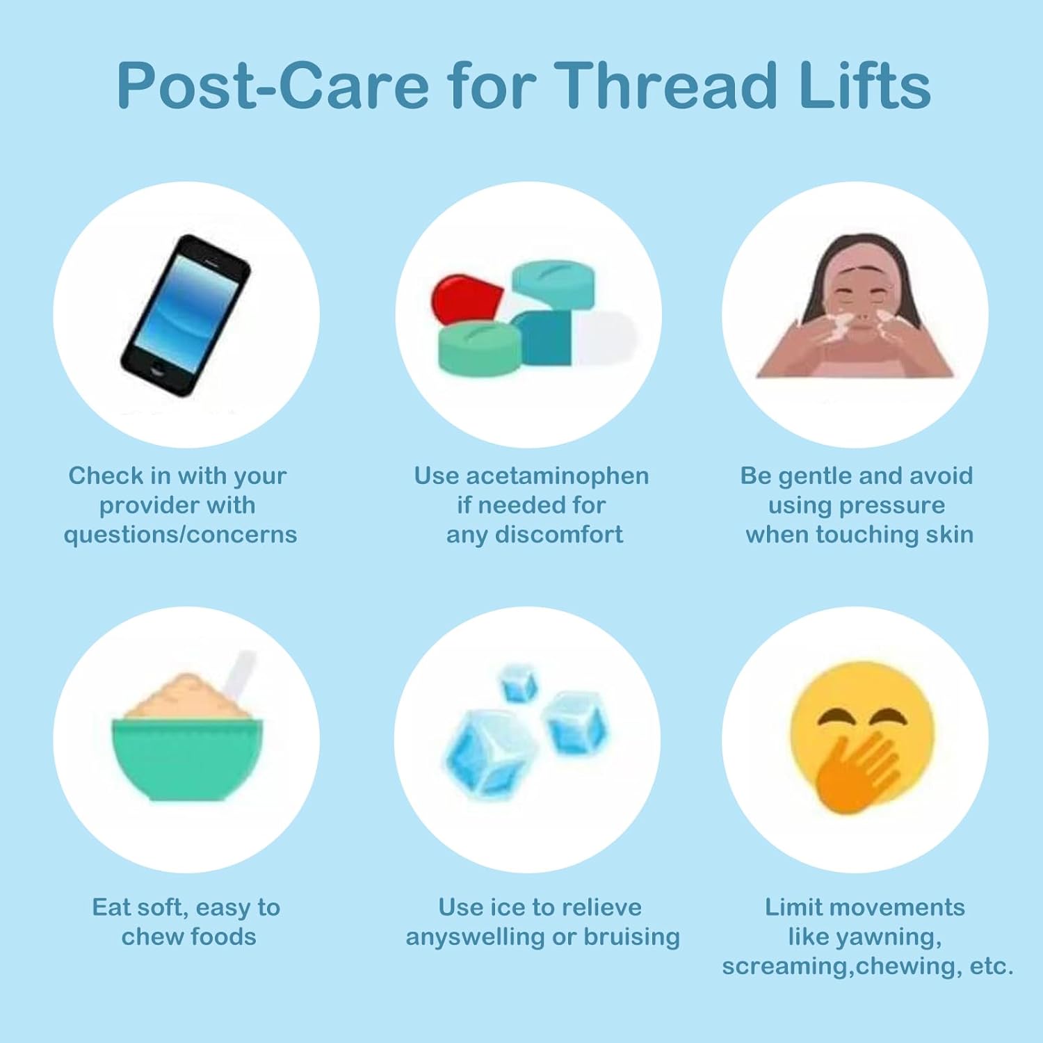 post-care for thread lifts